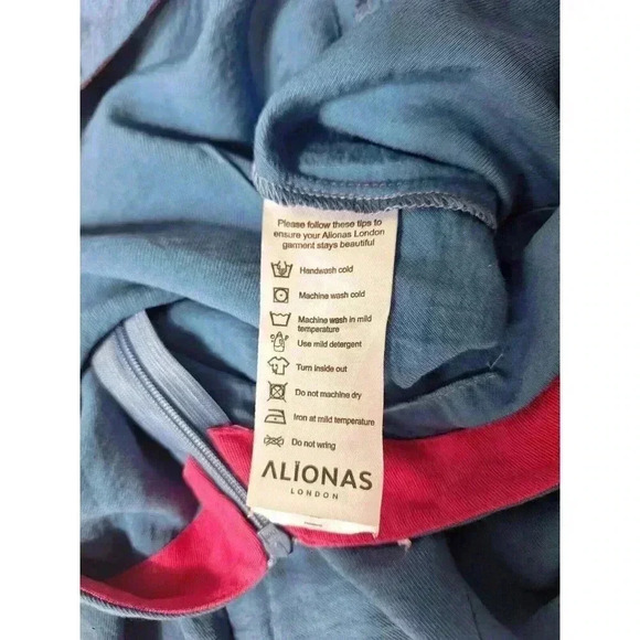 Alionas London Blue One Shoulder Maxi Dress Size Small - Picture 11 of 11